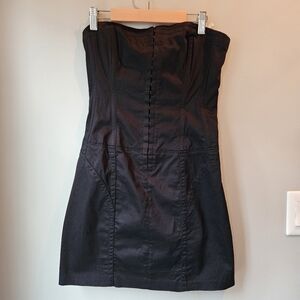 Guess Strapless Black Corset Dress